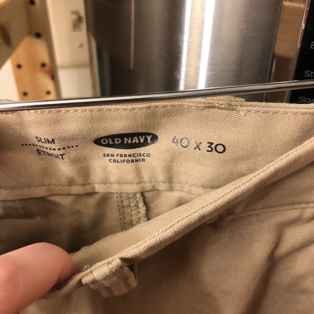 NWOT old navy slim khakis 40x30
